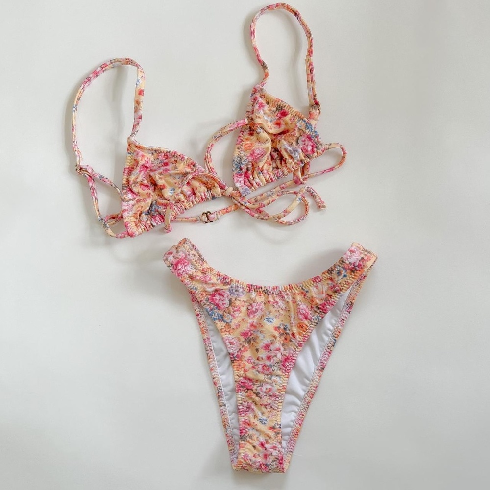 Heavy Manners — 'Call My Name I'll Be There' Front Tie Top + Cheeky Bottoms ✨